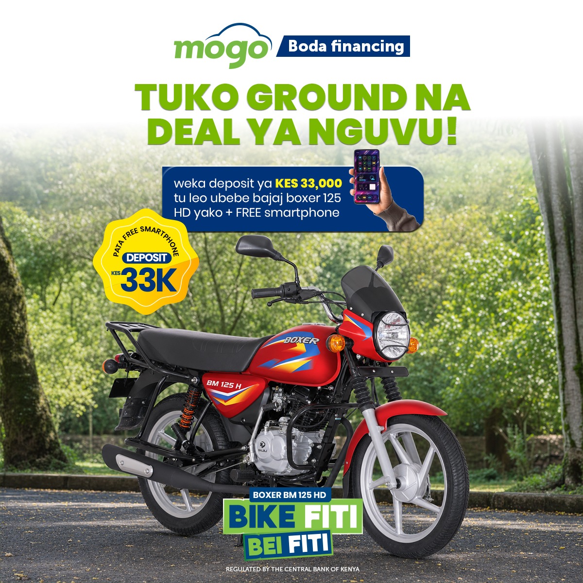 Bajaj Boxer BM 125 HD — Mogo Boda Financing