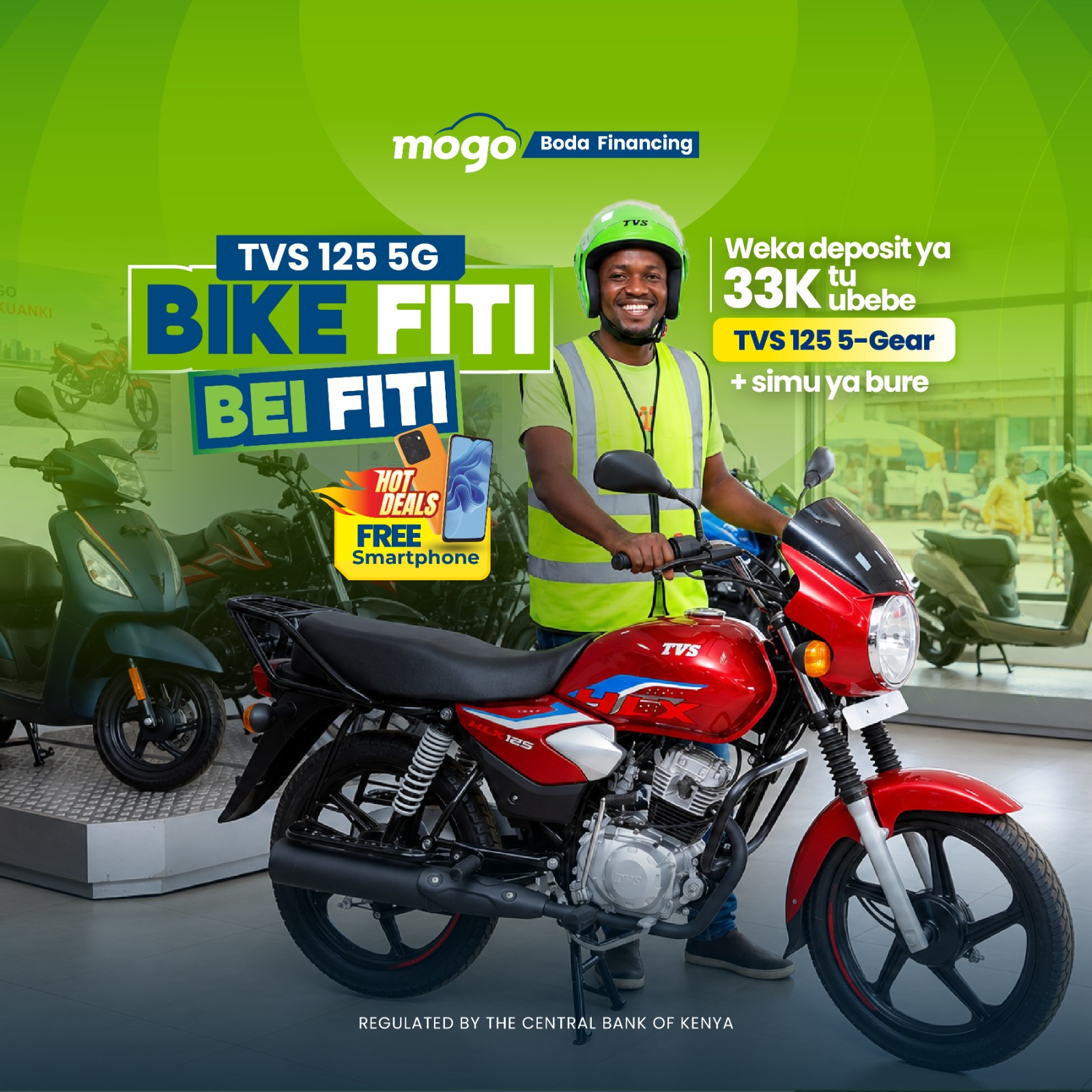 TVS HLX 125 5G — Mogo Boda Financing